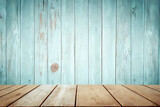 Fototapeta Desenie - background with empty wooden boards, with space for text, ideal for product presentation, concept graphic resources, generative ai	
