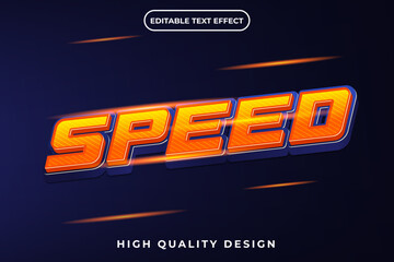 editable 3d text effect Speed