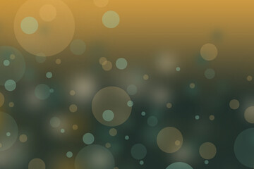 Wall Mural - green and yellow background with bokeh lights and free space