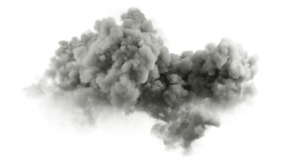 Aufkleber - Mystery gloomy clouds meteorology isolate transparent background 3d render png