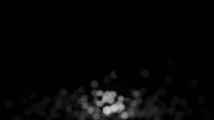 Wall Mural - Abstract White Static Bokeh Light Movement Background Loop Overlay
