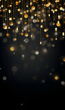 Fototapeta  - A vertical Christmas-themed background with copy space, suitable for phone wallpapers and Christmas cards