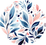 Fototapeta Młodzieżowe - Watercolor Florals rose for Graphic Design, floral background