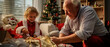© Noelia - grandfather and his grandchild on christmas