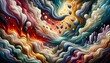 Kraft der Abstraktion: Farben, Formen und Emotionen verschmelzen in einem einzigartigen Kunstwerk voller Tiefe und Ausdruckskraft