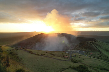 Wall Mural - Steam from Masaya volcano