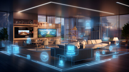 L'Oasis Futuriste : Majesté de la Maison Intelligente avec IA
