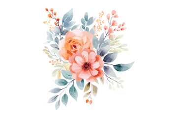  Watercolor floral design, new creative floral