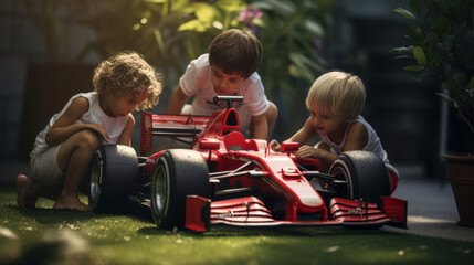 background, car, grunge, design, retro, child, person, girl, house, sport, vintage, summer, kid, technology, formula, auto, play, toy, fun, concept, race, speed, one, fast, leisure, wooden, children, 