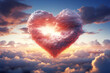 Enchanting Heart-shaped Cloud on Valentine's Day, A Whimsical Sky Portrait