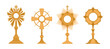 Monstrances for Eucharistic Adoration - Set of 6 Vector Illustrations