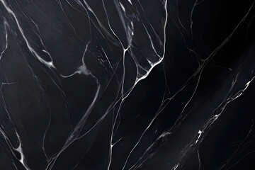 Wall Mural - Black marble texture background. Digital fractal art. Decoration for wallpaper desktop, poster, cover booklet