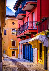 Poster - old store front in italy