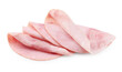 © New Africa - Slices of tasty ham isolated on white