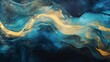 Abstract watercolor background with watercolor blue and yellow