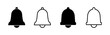 Bell Icon vector in trendy flat style isolated. Notification symbol web site design