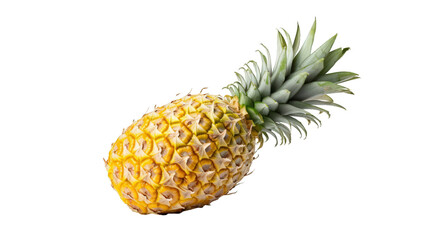 Wall Mural - A pineapple on a transparent white background