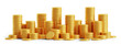 © Lemonsoup14 - PNG gold 3d coin money isolated on transparent background currency finance.