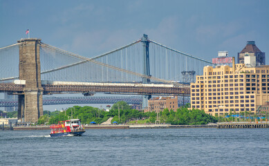 Sticker - New York City - June 2013: Ferry Tour in New York