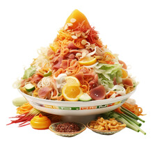 Prosperity Toss( Lo Hei) Object Isolated Png.