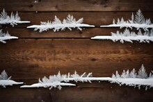 White Feather On Wooden Background