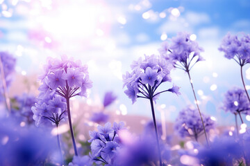 Wall Mural - Lavender blue spring background