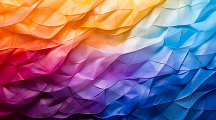 Poster - Multicolored abstract background with wavy lines and curves.