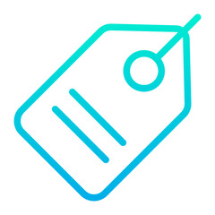 Poster - Outline Gradient Label tag icon