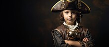 Boy In Pirate Costume With Copyspace For Text