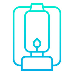 Wall Mural - Outline Gradient Lantern icon