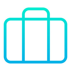 Sticker - Outline Gradient Travel Briefcase icon