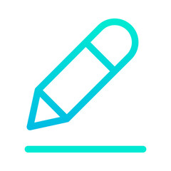 Poster - Outline Gradient Writing icon