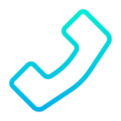 Wall Mural - Outline Gradient Medical Phone icon