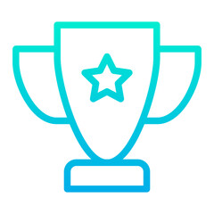 Poster - Outline Gradient Trophy icon