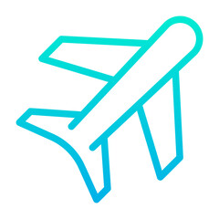 Poster - Outline Gradient Flight icon