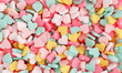 heart shaped pills background