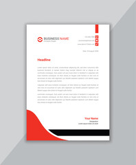 Wall Mural - modern business letterhead template