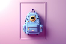 Cute School Bag Illustration