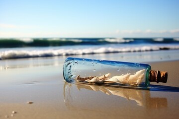 message in a bottle washed ashore