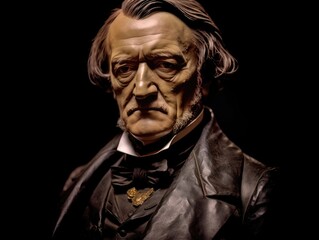 Bronze bust of Richard Wagner