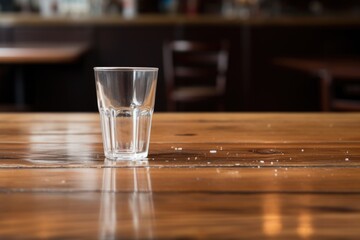 Canvas Print - half emptied coffee cup left on a table