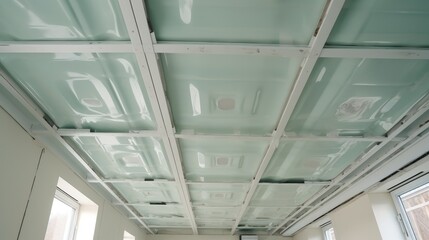 Aufkleber - Bottom of the frame mounted ceiling in a house.