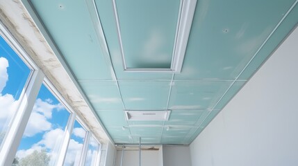 Aufkleber - Bottom of the frame mounted ceiling in a house.