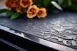 © altitudevisual - close up of engraved epitaph on a tombstone