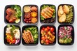© Anastasiia - Assortment Of Takeaway Food Boxes Against White Background