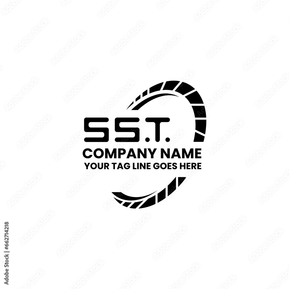 SST letter logo vector design, SST simple and modern logo. SST ...