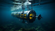 Tidal Energy: Tidal turbines positioned underwater to capture the energy of ocean tides.