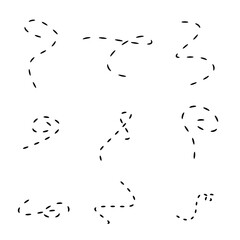 Simple Bee Trails line art vector. Use it for design elements, design decor, etc
