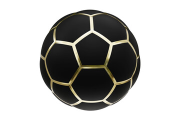 Wall Mural - Soccer ball. Realistic football ball. Gold trophy. 3d rendering