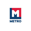 metro logo and icon design